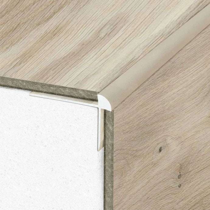 Premium 42x28mm Anodised Aluminium Stair Nosing for 5mm LVT Flooring – Luxury Edge Trim for Click & Dry Back Vinyl