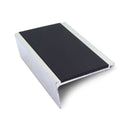 Heavy duty aluminium stair nosing NHD series with coloured PVC anti-slip insert commercial grade UK