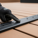 Safety Decking Nosing 120x45x635mm Black Anti Slip Aluminium