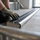 Heavy Duty Bullnose Aluminium Stair Nosing 2.75m Double Insert 39mm Riser Slip-Resistant Durable Ideal for High-Traffic Areas