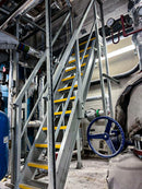 Medium Grit Anti-Slip Stair Nosing Durable GRP, Slip-Resistant, Easy Installation For Wet, Frosty, and Oily Conditions 10-Year Guarantee