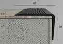 Flexible PVC stair nosing profiles in a choice of colours