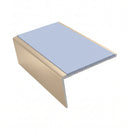 Single Channel Stair Nosing 2.75m | Rake Back | Aluminium , aura insert, Satin Bronze finish