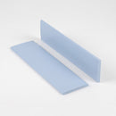 Replacement PVC stair nosing insert strips in Aura, a soft powder blue, sold by the metre