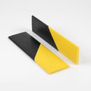 Replacement PVC stair nosing insert strips in Hazard, black and yellow, sold by the metre