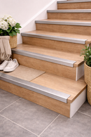 Premium Anodised Aluminium Stair Nosing 25mm x 20mm – Self-Adhesive Edge Trim