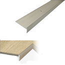 Dark Gray Aluminium Stair Nosing For 44mm x 20.5mm Luxury Click Vinyl Flooring