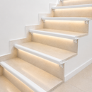 LED Stair Nosing Aluminium Channel Profile | Accepts 8mm LED Strip | 2.5m | 4 Colours | 9mm & 11mm
