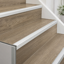 Aluminium Stair Nosing for 5mm LVT Flooring – Anodised Edge Profile Trim – 28 x 14.5mm – Hidden Fixings