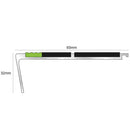 Screw Fit Aluminium Anti-Slip Stair Nosing 93mm x 32mm, Rakeback for Indoor & Outdoor Use