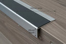 Dimensions guide for the ramp profile aluminium stair nosing