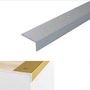 Gray Non Slip Aluminium Stair Edge 40mm x 20mm Nosing For Wooden Treads