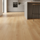 Sorrento light oak SPC click vinyl flooring laid in a modern UK kitchen