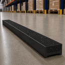 Carborundum insert strip in speckled obsidian black grit