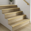 Aluminium Stair Nosing for 5mm LVT Flooring – Anodised Edge Profile Trim – 28 x 14.5mm – Hidden Fixings