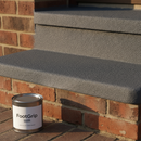 FootGrip anti-slip step paint tin on a freshly painted step, minor detail shot