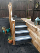 90mm Fine Grit Non-Slip Decking Strips - Anti-Slip for Damp & Frosty Conditions - Durable GRP - Easy Installation - Suitable for Indoor & Outdoor Use