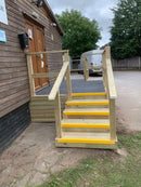 Medium Grit Anti-Slip Stair Nosing Durable GRP, Slip-Resistant, Easy Installation For Wet, Frosty, and Oily Conditions 10-Year Guarantee