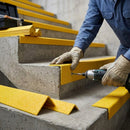 Medium Grit Anti-Slip Stair Nosing Durable GRP, Slip-Resistant, Easy Installation For Wet, Frosty, and Oily Conditions 10-Year Guarantee