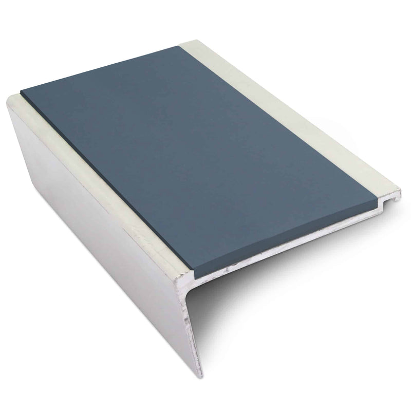Light Gray Aluminium Non Slip Stair Nosing 63mm x 32mm