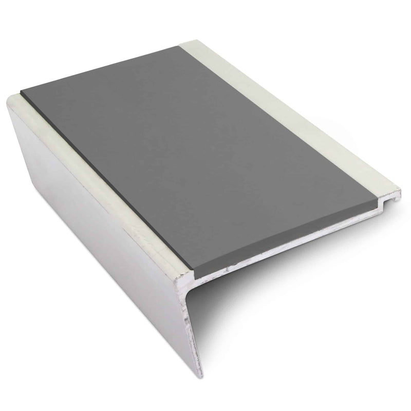 Slate Gray Aluminium Non Slip Stair Nosing 63mm x 32mm