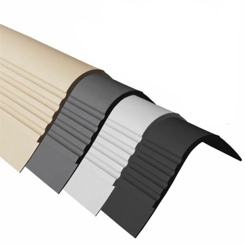 Dark Slate Gray PVC Anti Slip Stair Nosing Rubber Angle Step Edge RF 42mm x 40mm