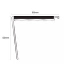 Light Gray Aluminium 60mmx55mm Non Slip Stair Nosing