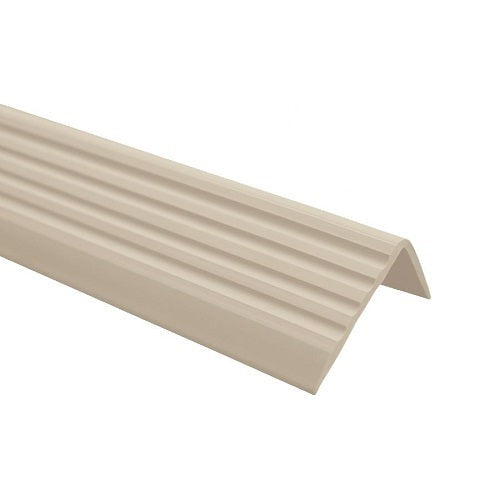 Gray PVC Non-Slip Stair Nosing Self-Adhesive Rubber Angle Step Edge