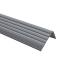 Slate Gray PVC Non-Slip Stair Nosing Self-Adhesive Rubber Angle Step Edge