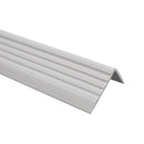 Gray PVC Non-Slip Stair Nosing Self-Adhesive Rubber Angle Step Edge