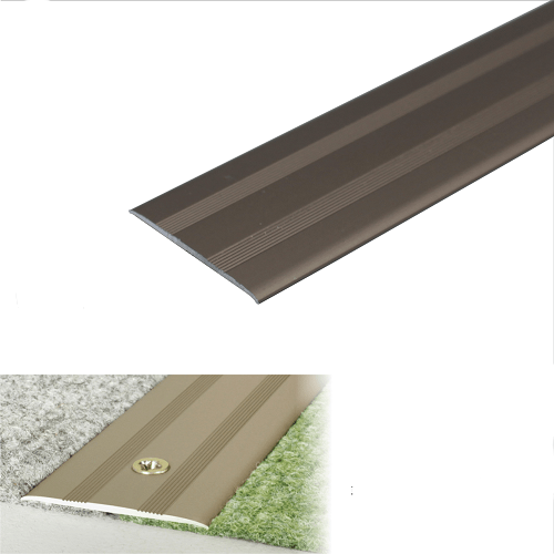 Dim Gray Aluminium Door Threshold 930mm x 35mm For Connecting Wooden Or Laminate Floors