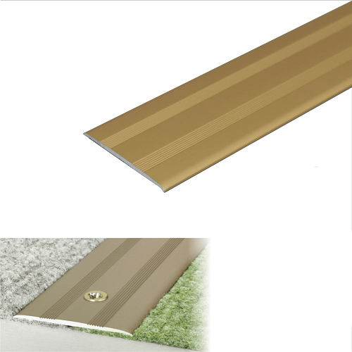 Dark Khaki Aluminium Door Threshold 930mm x 35mm For Connecting Wooden Or Laminate Floors