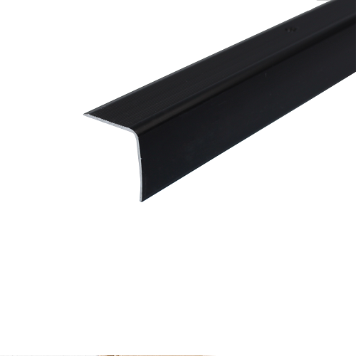 Black Aluminium Non Slip Stair Edge Nosing For Wooden Treads