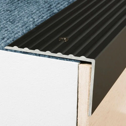 Dark Slate Gray Heavy Duty Aluminium Stair Nosing 65mm x 42mm For Wooden And Carpet Floor