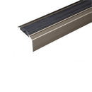 Dim Gray Aluminium Stair Nosing For Step Edges 46mm x 30mm - Self Adhesive