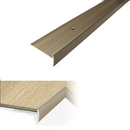 Rosy Brown Aluminium Stair Nosing For 44mm x 20.5mm Luxury Click Vinyl Flooring