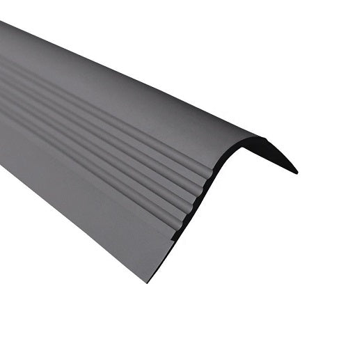 Dim Gray Anti Slip Stair Nosing Rubber Angle Step Edge RDT 42mm x 40mm