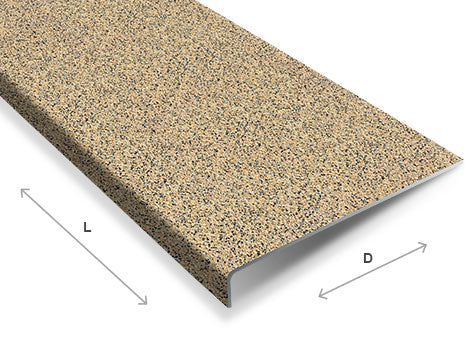 Rosy Brown Anti-Slip GRP Stair Tread Covers