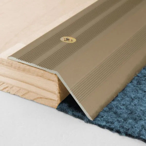 Dark Gray Heavy Duty Aluminium Door Floor Trim For Wooden Floors