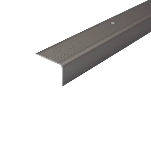 Light Slate Gray Anodised Aluminium Stair Nosing 41mm x 26.6mm To Protect Stair Edges