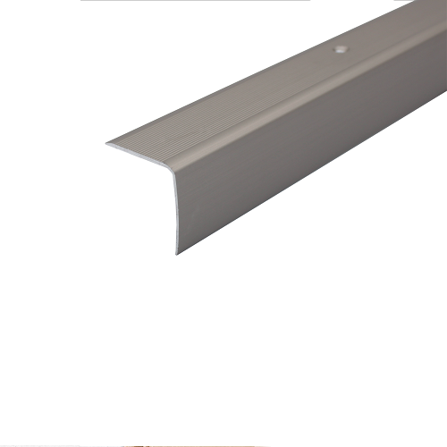 Slate Gray Aluminium Non Slip Stair Edge Nosing For Wooden Treads