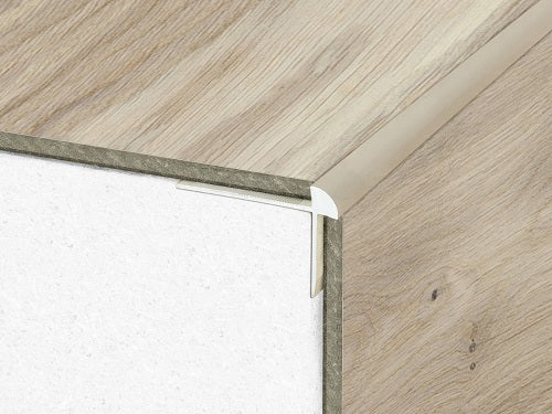 Dark Gray Luxury Click Vinyl Flooring Stair Nosing Edge Profile Trim