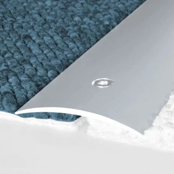 Light Gray Anodised Aluminium Door Threshold Strip 930mm x 49mm For Carpet Floor