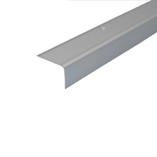 Dark Gray Anodised Aluminium Stair Nosing 41mm x 26.6mm To Protect Stair Edges