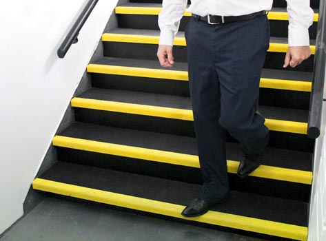 replacement stair treads uk in yellow colour