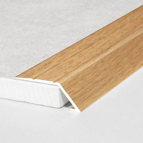 Dark Khaki Commercial Aluminium Wood Effect Self Adhesive Door Threshold Ramp Profile